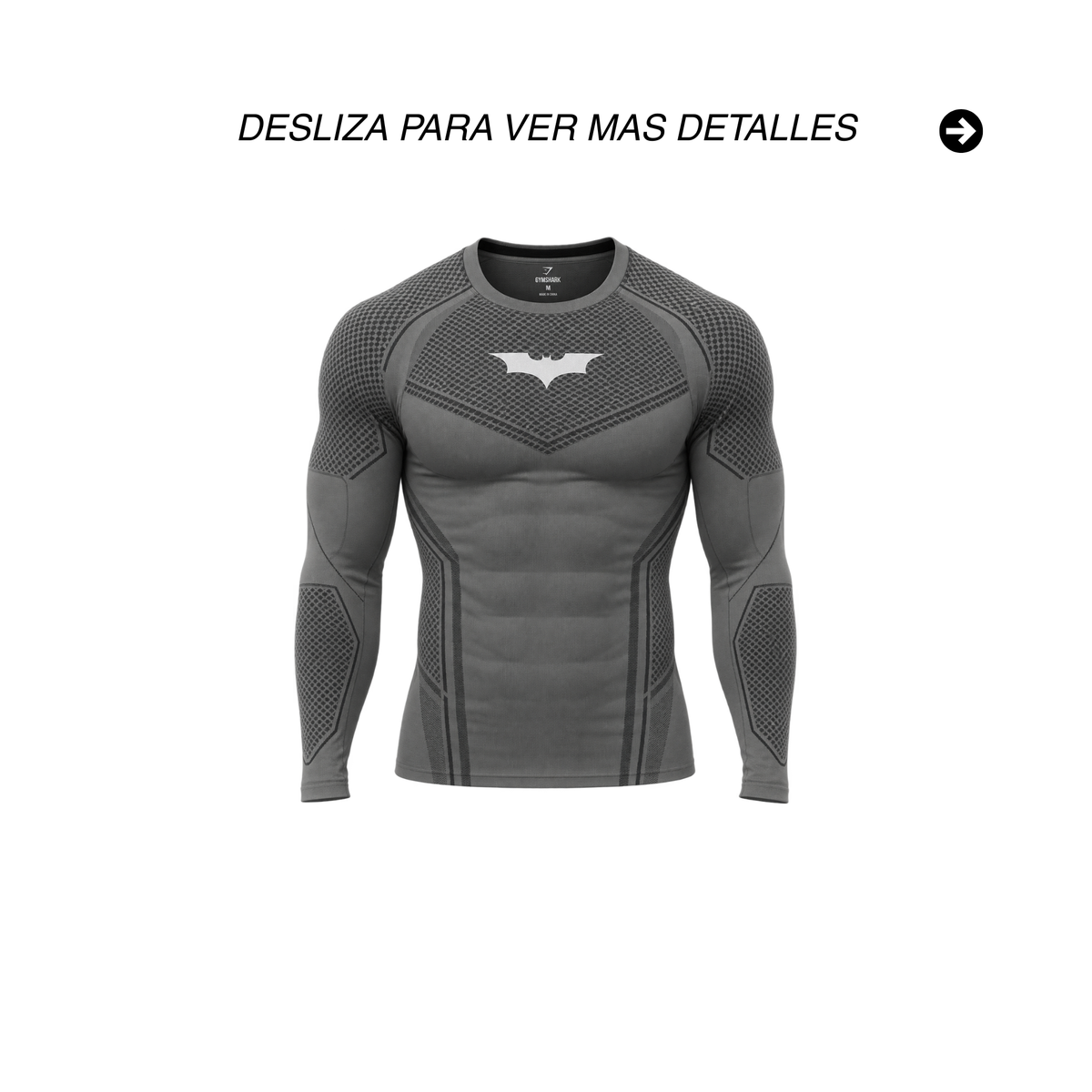 Playera compresión batman manga larga
