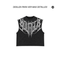 PLAYERA SIN MANGAS GOTHIC OVERSIZED – NEGRO