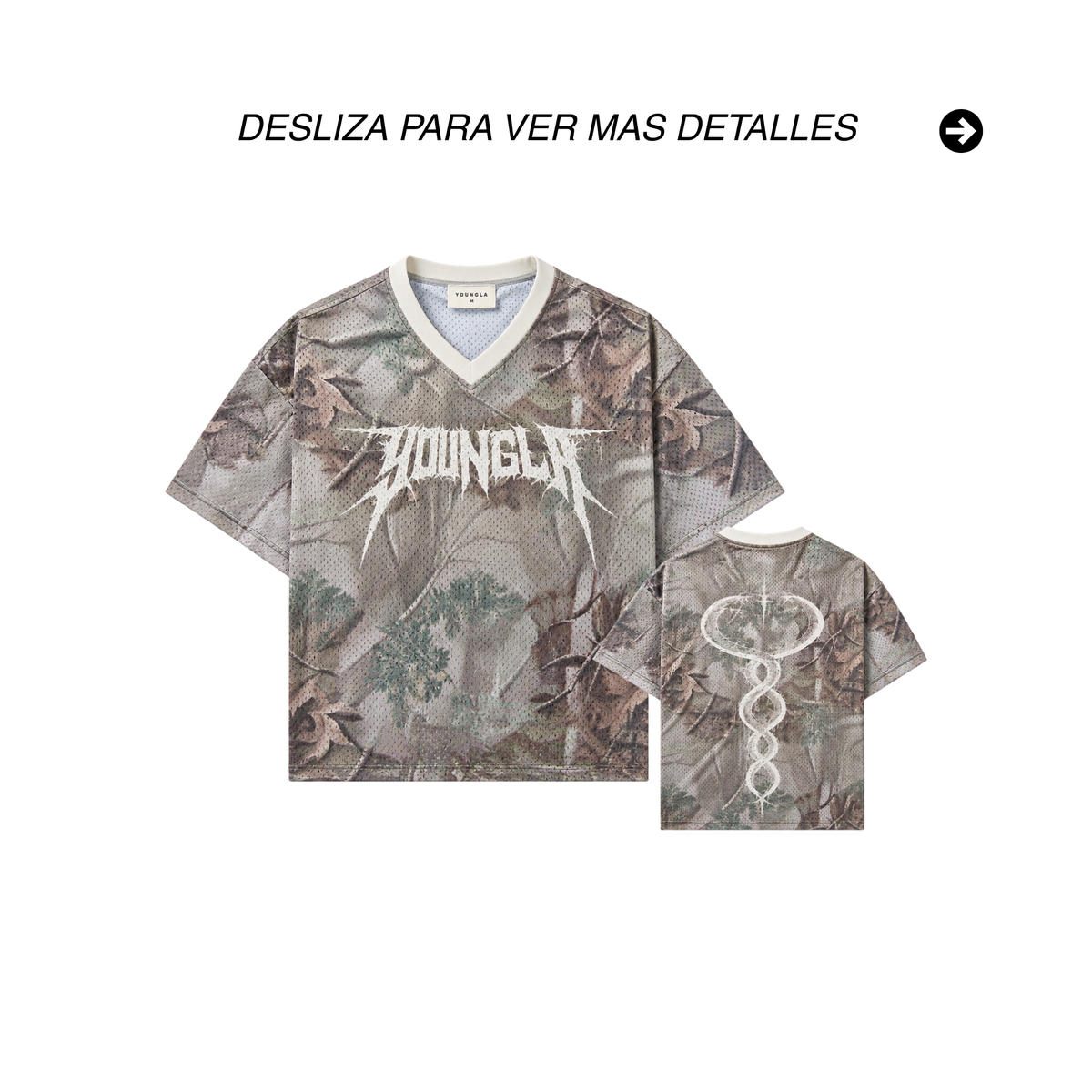 PLAYERA YOUNGLA  GHOTIC CAMO