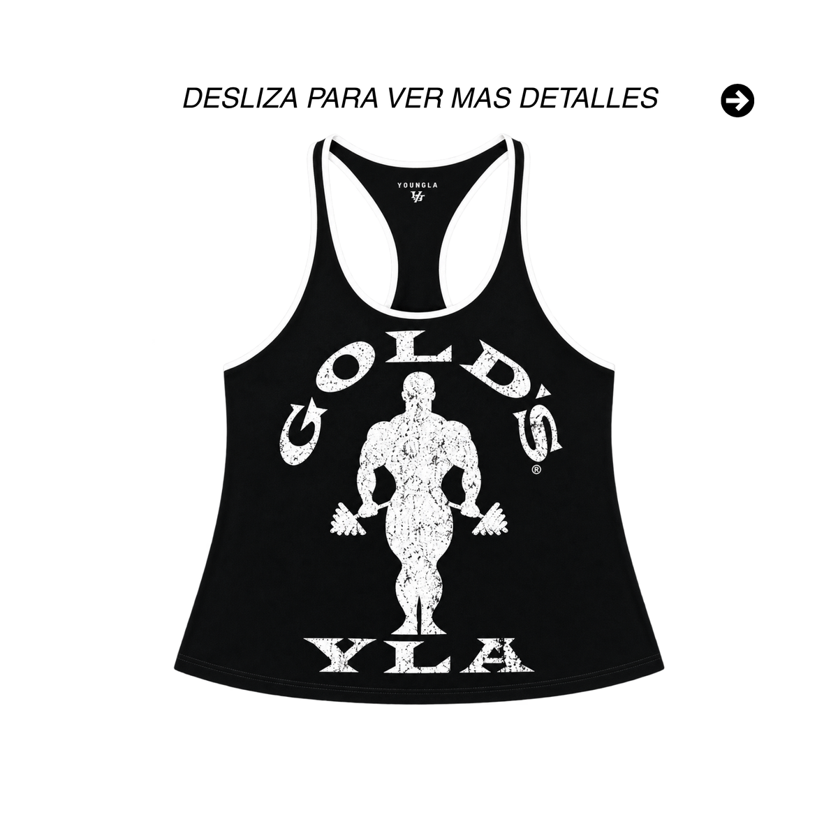 CAMISETA YOUNGLA GOLD’S GYM