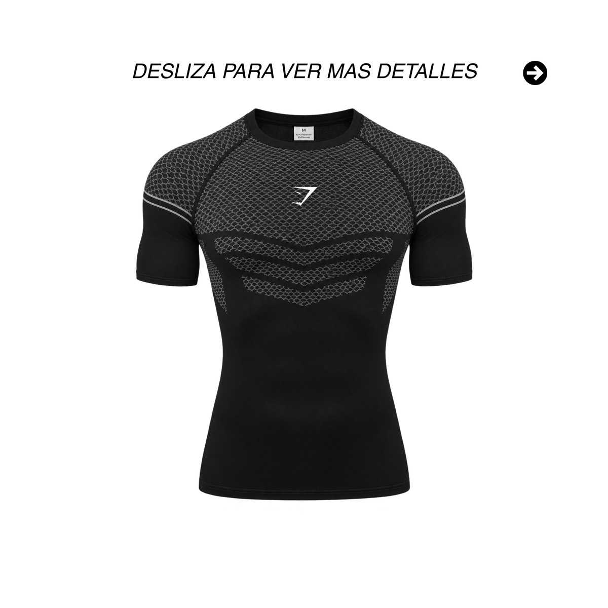 PLAYERA DE COMPRESIÓN GYMSHARK TECH