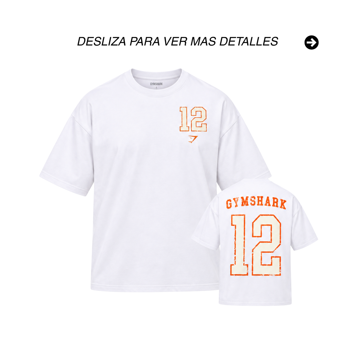 PLAYERA OVERSIZED GYMSHARK 12
