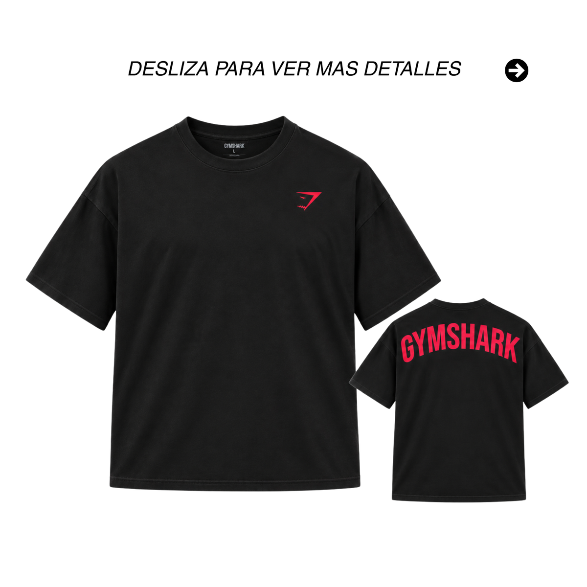 PLAYERA OVERSIZED GYMSHARK